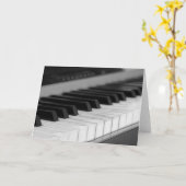 Piano Groeten Kaart (Gele Bloem)