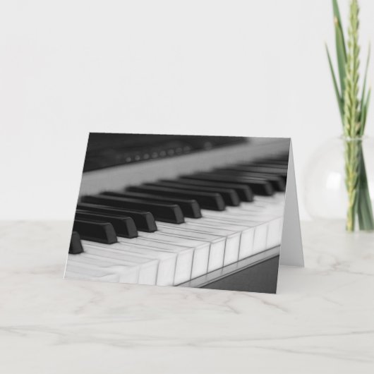 Piano Groeten Kaart (Voorkant)