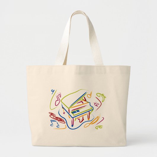 PIANO GROTE TOTE BAG (Voorkant)