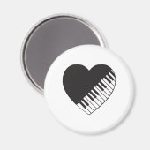 Piano Heart Magneet (Voorkant / Achterkant)
