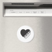 Piano Heart Magneet (Insitu (Vaatwasser))