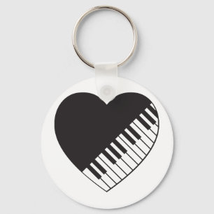 Piano Heart Sleutelhanger