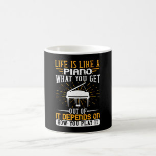 Piano - Het leven is als een piano Koffiemok