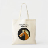 Piano Horse Personalized Kinder Cute Canvas tas (Voorkant)