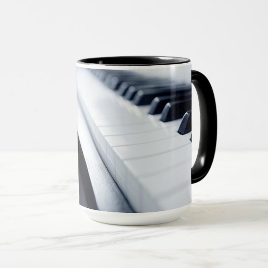 Piano houdt een lied in je hart mok (Voorkant rechts)