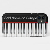 Piano I Phone 5 Hoesje Gepersonaliseerd (Achterkant (horizontaal))