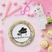 Piano-icoonontwerp Papieren Bordje (Feest)