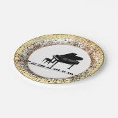 Piano-icoonontwerp Papieren Bordje (Gekanteld)