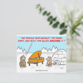 piano igloo Eskimoes Briefkaart (Staand voorkant)
