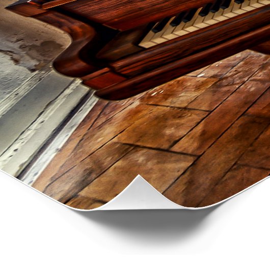 Piano in de Villa Perfect Poster (Hoek)