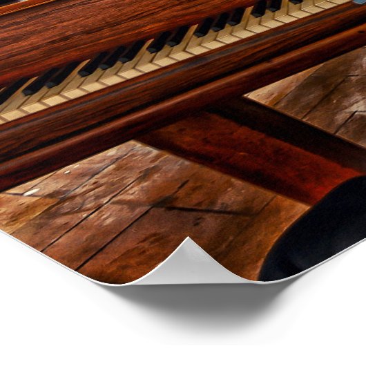 Piano in de Villa Poster (Hoek)