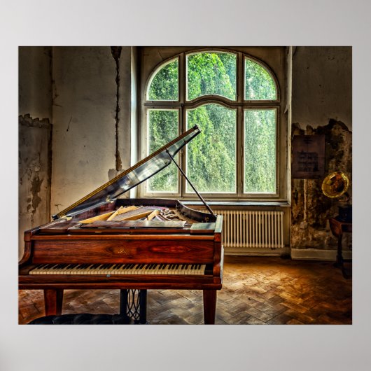 Piano in de Villa Poster (Voorkant)