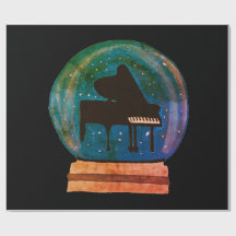 Piano in een Wereldbol