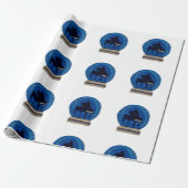 Piano in een Wereldbol Cadeaupapier (Uitgerold)