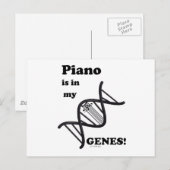 Piano in mijn genen briefkaart (Voorkant / Achterkant)