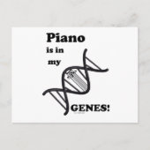 Piano in mijn genen briefkaart (Voorkant)