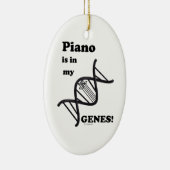 Piano in mijn genen keramisch ornament (Rechts)