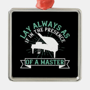 Piano - indien in aanwezigheid van een kapitein metalen ornament