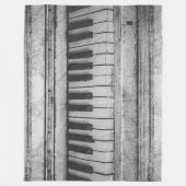  Piano Instrument Fleece Blanket (Voorkant)