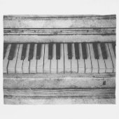  Piano Instrument Fleece Blanket Deken (Voorkant (Horizontaal))