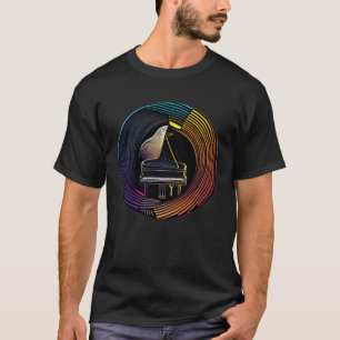 Piano Instrument voor Pianist Muzikant Toetsenbord T-shirt