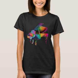 Piano Instrument voor Pianist Muzikant Toetsenbord T-shirt