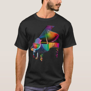 Piano Instrument voor Pianist Muzikant Toetsenbord T-shirt