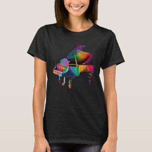 Piano Instrument voor Pianist Muzikant Toetsenbord T-shirt