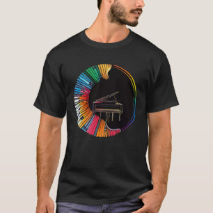 Piano Instrument voor Pianist Muzikant Toetsenbord T-shirt