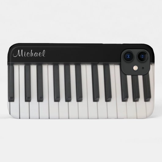Piano iPhone Case personaliseren (Achterkant (horizontaal))