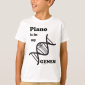 Piano is in mijn genen t-shirt (Voorkant)
