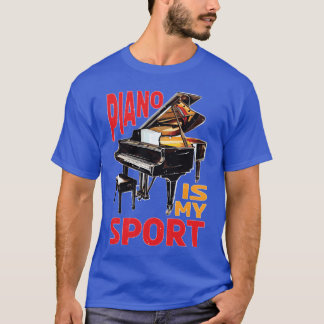 Piano is mijn sport cadeau t-shirt