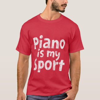 Piano Is My Sport retro T-shirt