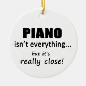Piano is niet alles keramisch ornament (Voorkant)