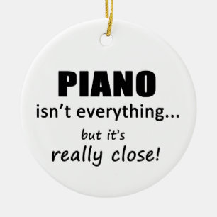 Piano is niet alles keramisch ornament