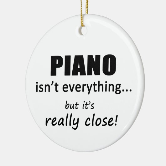 Piano is niet alles keramisch ornament (Links)