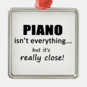 Piano is niet alles metalen ornament (Voorkant)