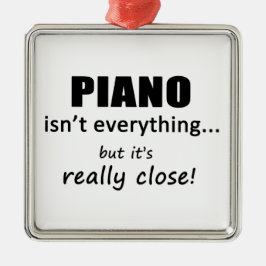 Piano is niet alles metalen ornament