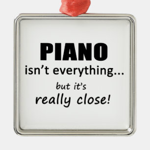 Piano is niet alles metalen ornament
