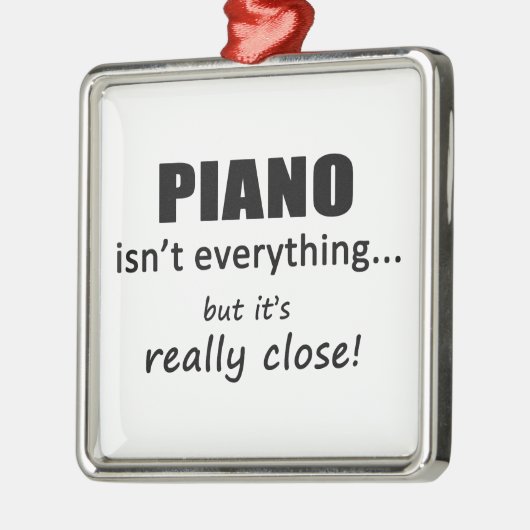 Piano is niet alles metalen ornament (Links)