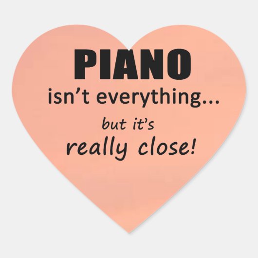 Piano is niet alles Sticker (Voorkant)