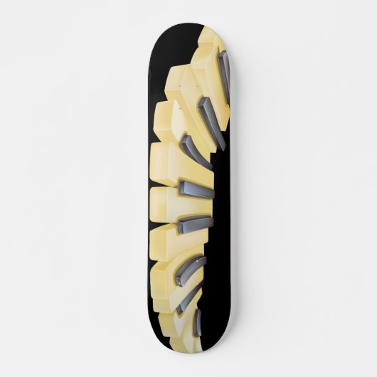 Piano Ivory Skateboard (Voorkant)