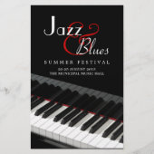 Piano Jazz Blues Music Concert flyer (Voorkant)