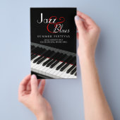 Piano Jazz Blues Music Concert flyer (Hand)