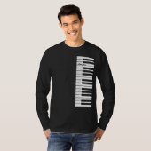 Piano Jazz T-shirt (Voorkant volledig)
