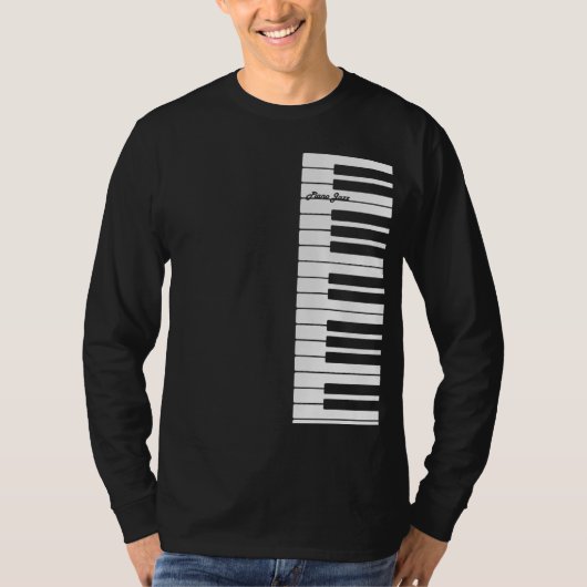 Piano Jazz T-shirt (Voorkant)