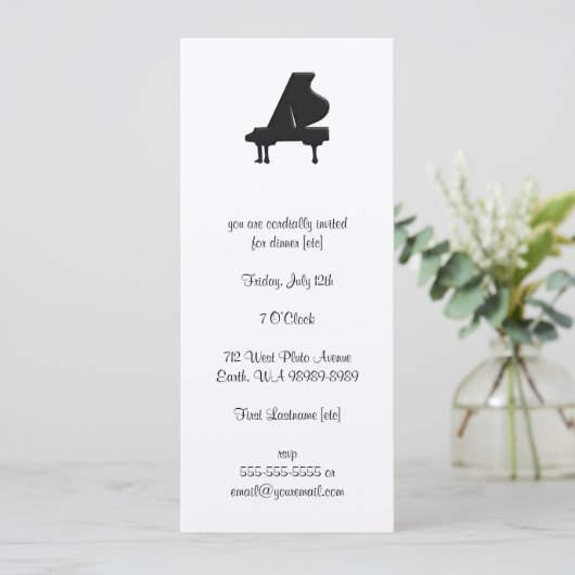 Piano Kaart (Staand voorkant)