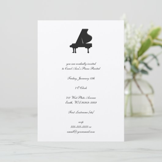 Piano Kaart (Staand voorkant)