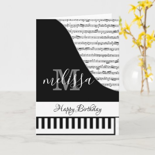  piano kaart (Gele Bloem)