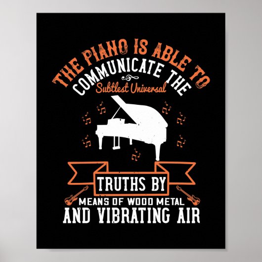 Piano kan communiceren poster (Voorkant)